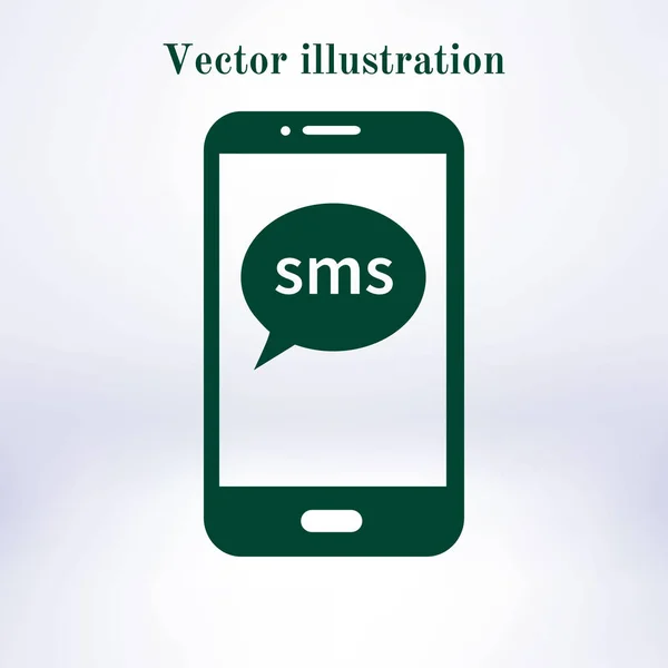 Vector Illustration Smartphone Icon — Stock Vector