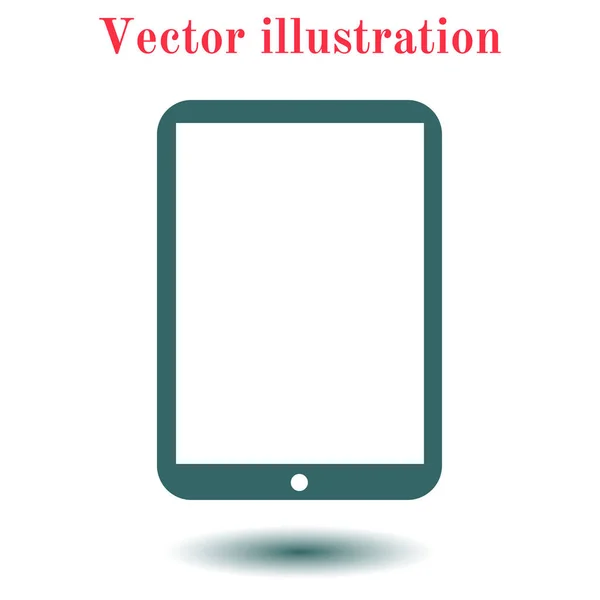 Современный Цифровой Планшетный Компьютер Значок Значок Плоского Дизайна Вектор Eps — стоковый вектор