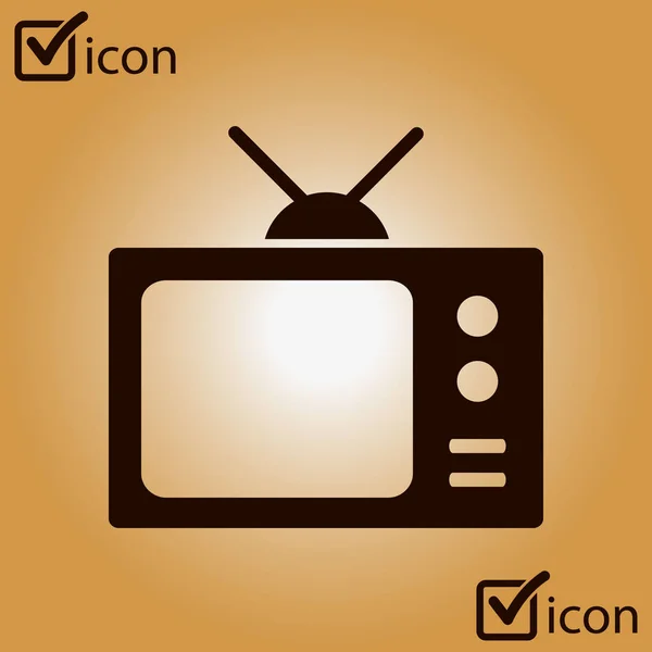 Icon Flat Design Style Icon Mass Media — Stock Vector