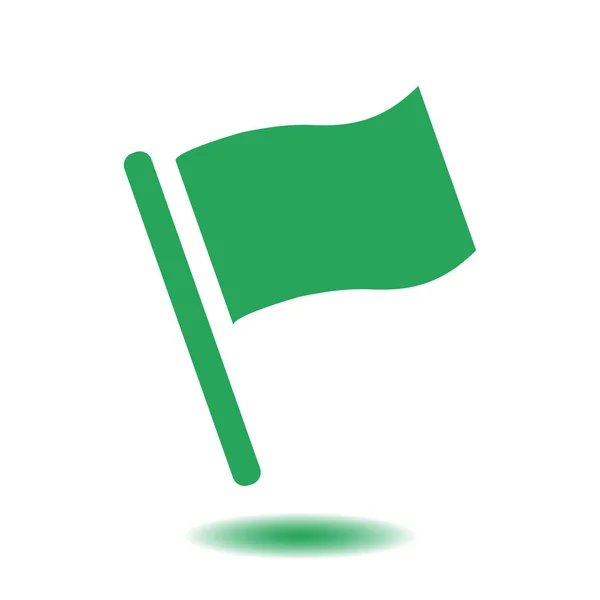 Ícone Bandeira Símbolo Marcador Localização Estilo Design Plano —  Vetores de Stock
