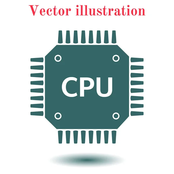 Leiterplattensymbol Technologie Schema Quadratischen Symbol Flacher Designstil — Stockvektor