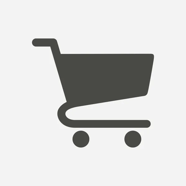 Icono Plano Carta Compras — Vector de stock