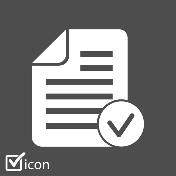 Documento Con Icono — Vector de stock