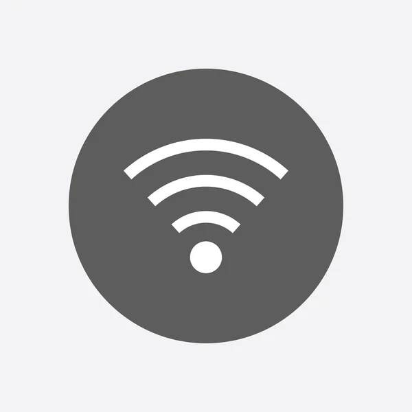 Wifi Symbol Pictograma Rețea Wireless Vector Design Plat — Vector de stoc