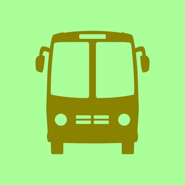 Icono Del Autobús Símbolo Autobús Escolar — Vector de stock