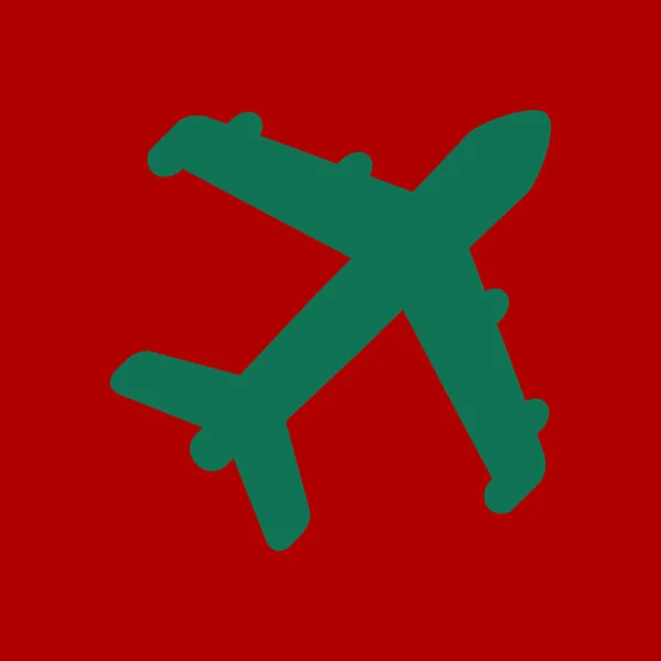Icône Avion Simbol Voyage Avion Depuis Panneau Bas — Image vectorielle