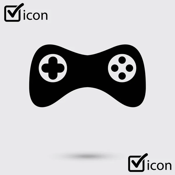 Icône Manette Vecteur Style Design Plat Symbole Joypad — Image vectorielle