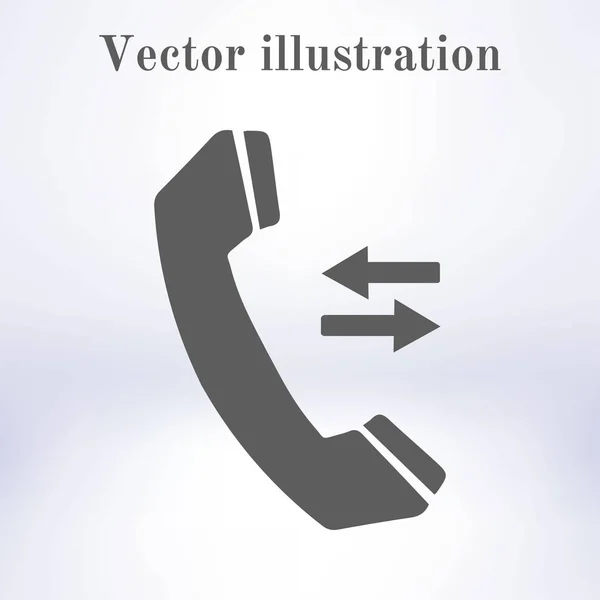 Icono Del Teléfono Estilo Diseño Plano Vector Eps — Vector de stock