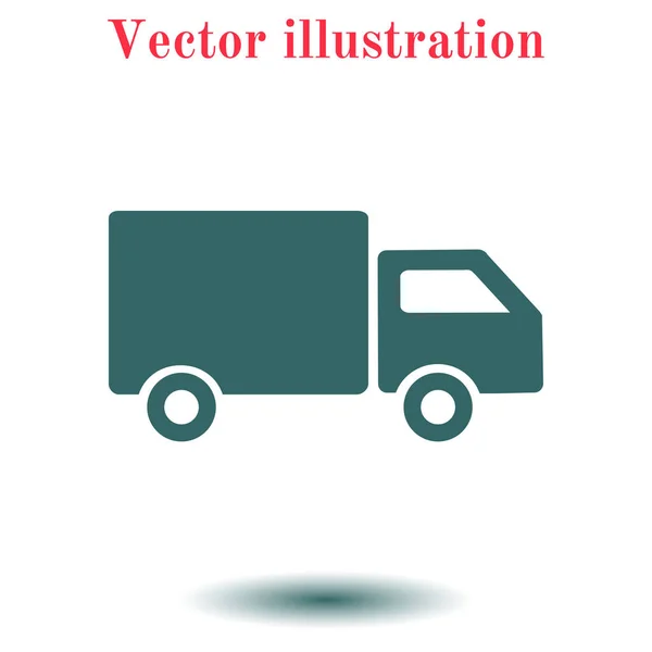 stock vector Delivery truck sign icon. Cargo van symbol. Shipments and free delivery. Flat style. Vector EPS 10.