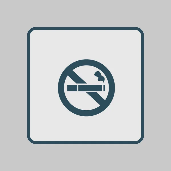 Дыма Значок Прекрати Курить Символ Векторная Иллюстрация Сигарету Фильтром Икона — стоковый вектор