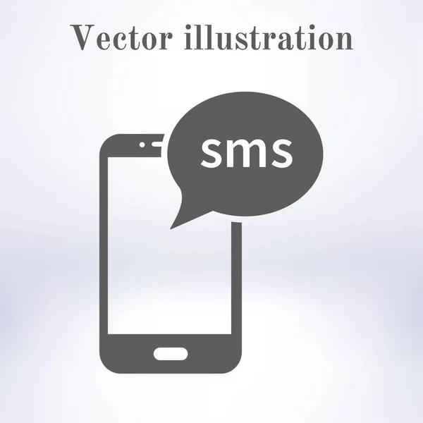 Mail Smartphone Sau Pictograma Sms Simbolul Semnului Poștal Mobil — Vector de stoc