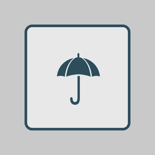 Parapluie Signe Icône Symbole Protection Pluie Style Design Plat — Image vectorielle