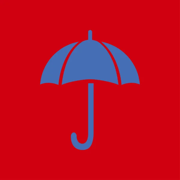 Esernyő Jel Ikon Esővédő Szimbólum Lapos Design Stílus — Stock Vector