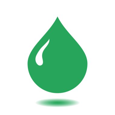 Kan damlası ikonu. Vektör illüstrasyonu