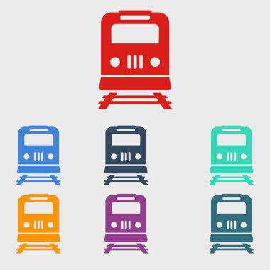 Tren simgesi. Metro erkek. Tren istasyonu işareti.