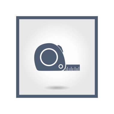  Mezura simgesi. Rulet inşaat erkek.