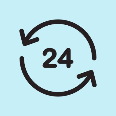 Saat saat etrafında bir gün simgesini açın..