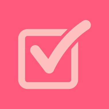 Kontrol listesi simgesi. Kutu işaretinde işaretle.