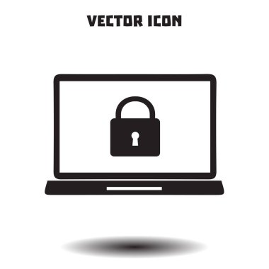 İnternet güvenliği konsepti ikonu. Tanımlama ve koruma simgesi.