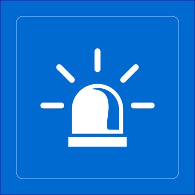 Polis tek simge vektör çizim