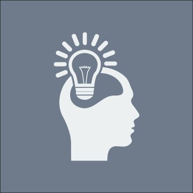 Yaratıcı fikirler ampul kavramı. Fikirler simgesi.