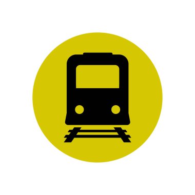Tren simgesi. Metro erkek. Tren istasyonu işareti.