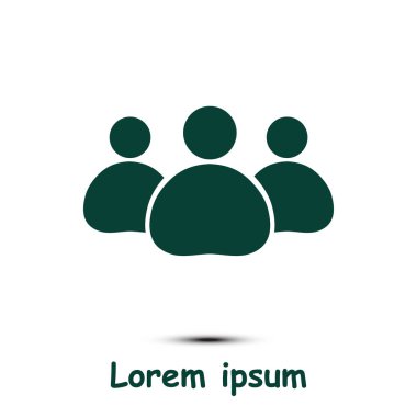 Takım iş simgesi. Ofis çalışanları ve iş takım.