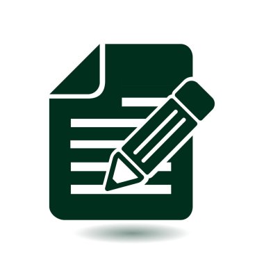 kalem simgesine sahip belge.