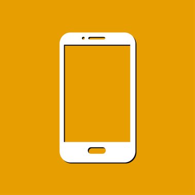 Akıllı telefon simgesinin vektör illüstrasyonu 