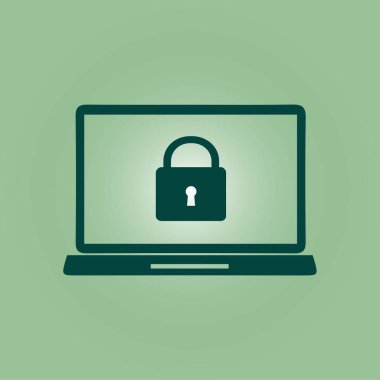 İnternet güvenliği konsepti ikonu. Tanımlama ve koruma simgesi.
