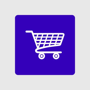 grafik alışveriş düz simgesi