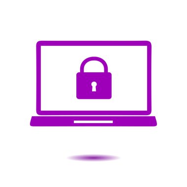 İnternet güvenliği konsepti ikonu. Tanımlama ve koruma simgesi.