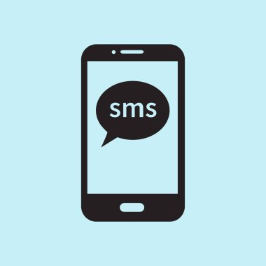 Akıllı telefon simgesinin vektör illüstrasyonu 