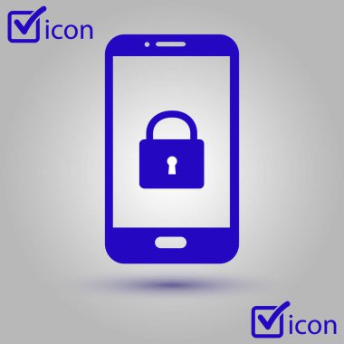 Internet güvenlik kavramı simgesi. Kimlik ve koruma simgesi.