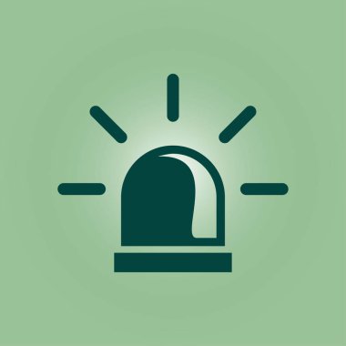 Polis tek simge. Alarm güç düğmesi. Polis seslenmek düğme. 