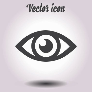 Göz simgesini. Düz tasarım stili.