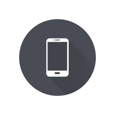 Akıllı telefon simgesinin vektör illüstrasyonu 