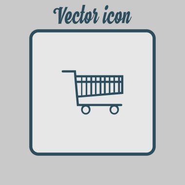 grafik alışveriş düz simgesi