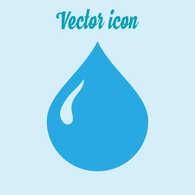 Kan damlası ikonu. Vektör illüstrasyonu