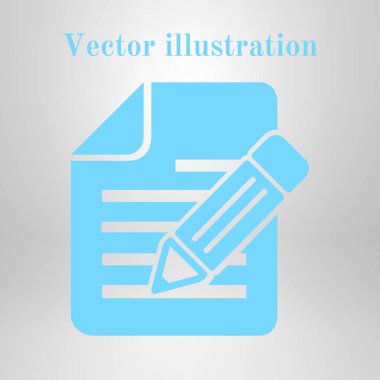 kalem simgesine sahip belge.