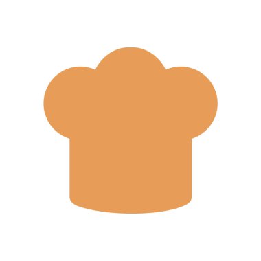 Chef şapka işareti simgesi. Şapka pişirme sembolü.