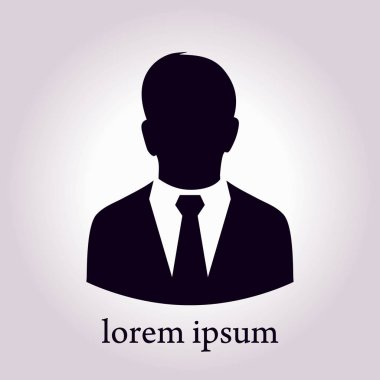 bir iş takım elbiseli adam kullanıcı simgesi.