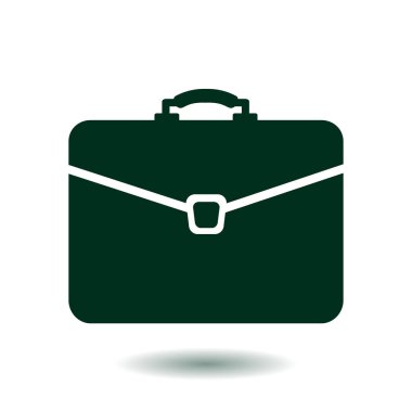 Evrak çantası ikonu, vektör illüstrasyonu. düz tasarım biçimi 