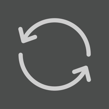 Ciircular ok işareti simge vektör.