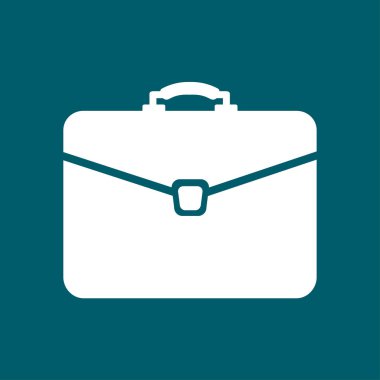 Evrak çantası ikonu, vektör illüstrasyonu. düz tasarım biçimi 