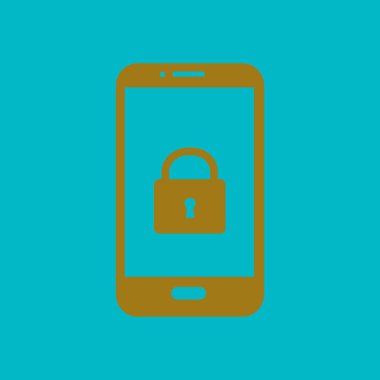 Internet güvenlik kavramı simgesi, kimlik ve koruma sembol, vektör çizim 