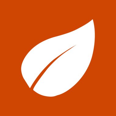 Yaprak simgesi. Taze doğal ürün. Organik ürün erkek. Düz tasarım stili.