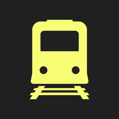 Tren simgesi. Metro erkek. Tren istasyonu işareti.