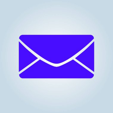 Düz simgesi mektup. Posta simgesini. 