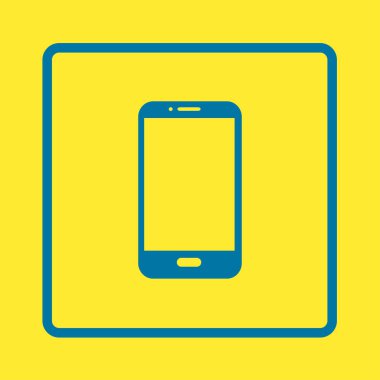 Akıllı telefon simgesinin vektör illüstrasyonu 